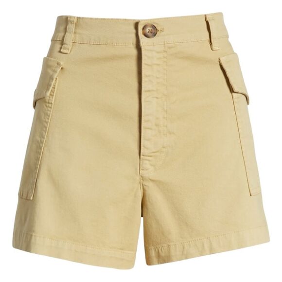 NWT Frame High Waist Patch Pockets Utility Shorts - Picture 2 of 9